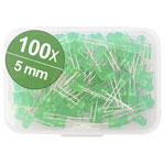 Quadrios 1802O026 LED set Green 5 mm 20 mA 3.0 V Wired 5mm LEDs