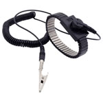 Quadrios 1903EC039 ESD wrist strap black 10 mm stud socket grounding wristband