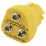 Quadrios 1903EC052 ESD PG plug 10 mm stud and socket ESD grounding