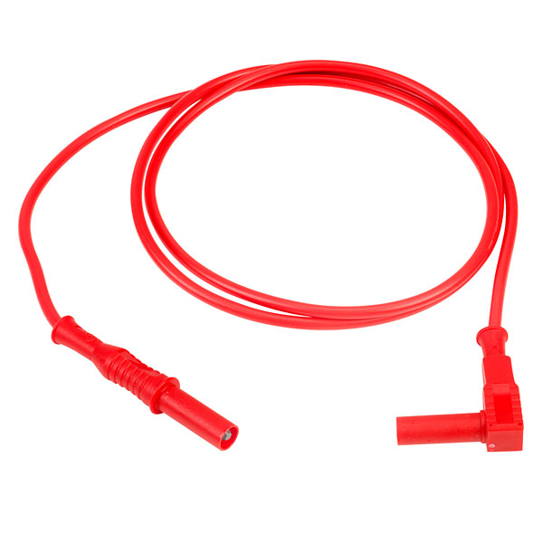 PJP 2352IEC100R 4mm Red Plug to R/a Plug Lead Rapid Online