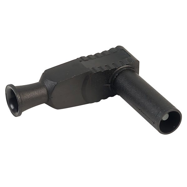PJP 1067-N Right Angle Shrouded 4mm Plug Black