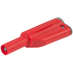 PJP 1066-R Stackable Shrouded 4mm Plug Red