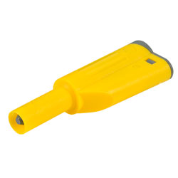 PJP 1066-J Stackable Shrouded 4mm Plug Yellow