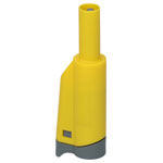 PJP 1076-J Stackable Shrouded 4mm Plug Yellow