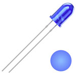 Quadrios 2111O156 LED Blue Circular 5 mm 1300 mcd 30° 20 mA 3 V Wired