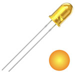 Quadrios 2111O159 LED Yellow Circular 5 mm 700 mcd 30° 20 mA 2 V Wired LEDs