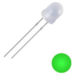 Quadrios 2111O163 LED wired 3 mm Green Circular 2500 mcd 30° 20 mA 3 V