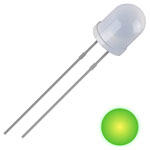Quadrios 2111O170 LED yellow-green 5 mm 700 mcd 30° 20 mA 2 V wired LED