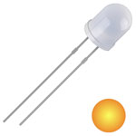 Quadrios 2111O171 LED Wired Yellow 5mm 700mcd 30° 20mA 2V Circular LED