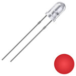 Quadrios 2111O173 LED wired Red Circular 3 mm 2500 mcd 25° 20mA 2V LEDs