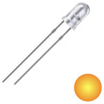 Quadrios 2111O174 LED wired Yellow Circular 3 mm 2500 mcd 25° 20 mA 2 V