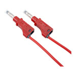 PJP 2210/600 V-50 Red Electro 4mm Shrouded Stackable Test Lead 50cm