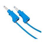 PJP 2210/600 V-50 Blue Electro 4mm Shrouded Stackable Test Lead 50cm