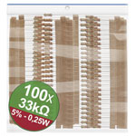 Quadrios 22P075 resistor set 33 kΩ axial lead 0.25 W 5% carbon film