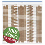Quadrios 22P079 Carbon film resistor set 470 kΩ Axial lead 0.25 W 5%