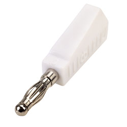 TruConnect 4mm Stackable Test Plug White