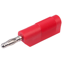 TruConnect 4mm Stackable Test Plug Screw Terminations Red