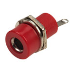 TruConnect 4mm Panel Mounting Test Socket Red