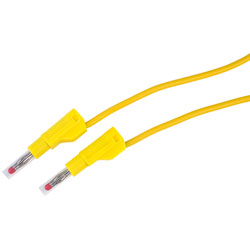 TruConnect 4mm Stackable Test Lead 110cm with Retractable Shrouds Yellow