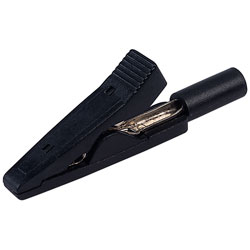 TruConnect 2mm Crocodile Clip Black