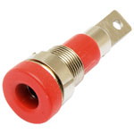 TruConnect 4mm Test Socket Solder Termination Red
