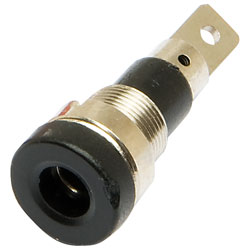 TruConnect 4mm Test Socket Solder Termination Black