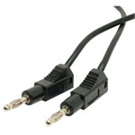 TruConnect Black 4mm Stackable Test Lead 100cm