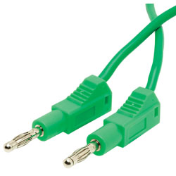 TruConnect 22.480.100.4 Green 4mm Stackable Test Lead 100cm