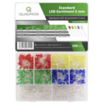 Quadrios 23O192 LED set Red Green Yellow Blue White 5mm 20mA 2V 3V Wired LEDs