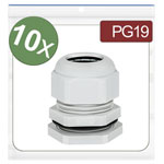 Quadrios 24CA396 Cable gland Polyamide Grey 10 pcs Screw Connectors
