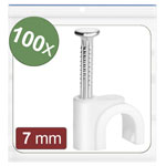 Quadrios 24CA420 Cable clips White Bundle Ø range 4-7 mm 100 pcs