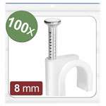 Quadrios 24CA421 Cable clips white 5-8mm bundle diameter range 100 pcs