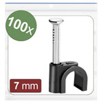Quadrios 24CA431 Cable clips Black Bundle Ø range 4-7 mm 100 pcs