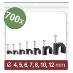 Quadrios 24CA438 Cable clips Black Ø 2-12mm 700 pcs