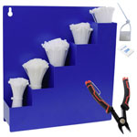 Quadrios 24CA457 Cable tie set 100mm 150mm 200mm 250mm 300mm White 1022 Parts