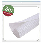 Quadrios 24CA470 Braided hose Polyester White 3 m 9 to 10 mm