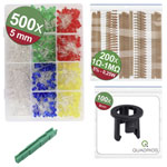 Quadrios 24O196 LED set Red Green Yellow Blue White 20 mA 3 V Wired LEDs