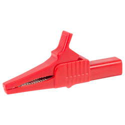 TruConnect 4mm Crocodile Clip 27mm Jaw Capacity Cat III 1000V 32A Red