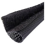 Quadrios 25CA482 Braided hose Black PET 30-40mm Sold per metre