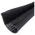 Quadrios 25CA483 Braided hose Black PET 33 to 50 mm Sold per metre