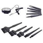 Quadrios 25EC166 ESD wrist strap black 10 mm stud socket ESD wristbands