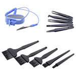 Quadrios 25EC168 ESD Wrist Strap Blue 10 mm Stud Socket Grounding