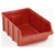 raaco 106733 Storage Bin Red  Durable and stackable for efficient storage