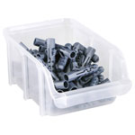 raaco 130097 Storage bin Transparent Material: Plastic