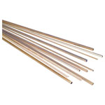 Reely 297631 Brass Square Pipe 500x2x2mm Inside Dia 1.4mm 1pc Profiles nan