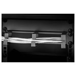 Renkforce RF-3429154 Server rack cabinet cable duct 10 inch Black 19 1 U