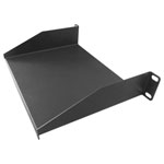 Renkforce RF-3429162 Server rack cabinet shelf Black 10 inch >300 mm depth
