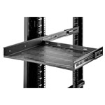 Renkforce RF-3432148 Cabinet shelf black retractable 19in suitable >400mm