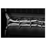 Renkforce RF-3525040 Cable duct 19 inch Black 360 degree swivel brackets