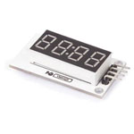Whadda WPI425 module 4-digit 7-segment LED display ideal for clocks, timers